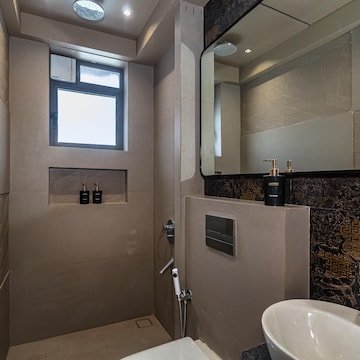 Bathroom in 1 BHK Apartment at Omkar CHS Goregaon, Pandurang Wadi – for Rent