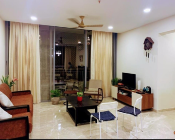 Living Room in 2 BHK Apartment at Piramal Vaikunth, Ashok Nagar – for Rent