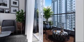Balcony in 3 BHK Apartment at My Home Tridasa, Tellapur – for Sale