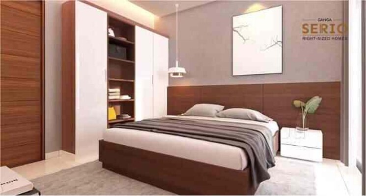 Bedroom, goel-ganga-serio 3 Bedroom 1100 Sq.Ft. Apartment In Kharadi Pune 8426304