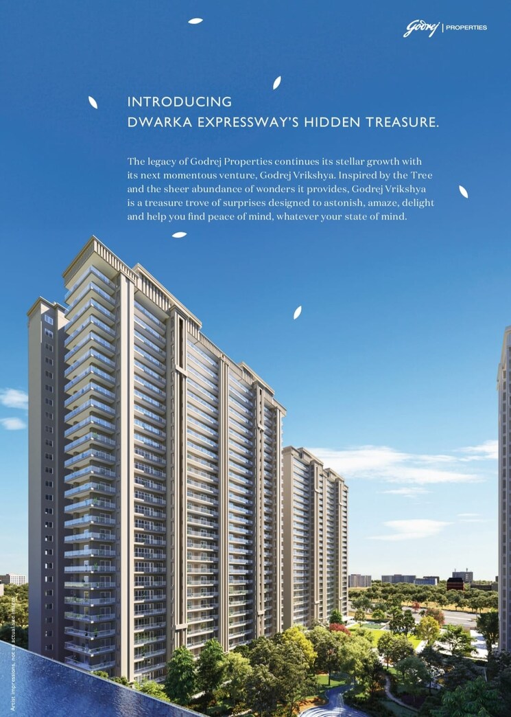 Exterior View, godrej-vrikshya 3 Bedroom 1948 Sq.Ft. Apartment In Sector 103 Gurgaon 8426377