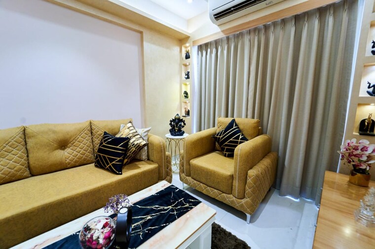 Living Room, tharwani-meghna-montana 1 Bedroom 602 Sq.Ft. Apartment In Ambernath West Thane 8426539