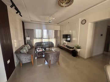Living Room in 3 BHK Apartment at Piramal Vaikunth, Balkum Pada – for Rent