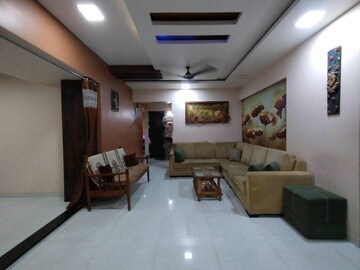 Living Room in 1 BHK Apartment at Lodha Amara, Kolshet Road – for Rent