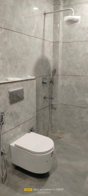 Bathroom in 3 BHK Builder Floor at Malviya Nagar – for Rent