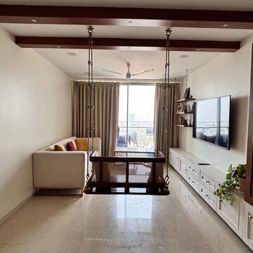 Living Room in 3 BHK Apartment at Oberoi Sky City, Khande Rao Dongari – for Rent