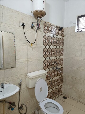 Attached Bathroom in 1 BHK Builder Floor at Freedom Fighters Enclave – for Rent