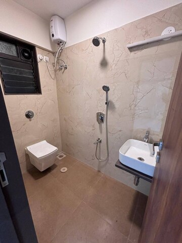 Bathroom in 2 BHK Apartment at Arcade Serene, Malad West – for Rent