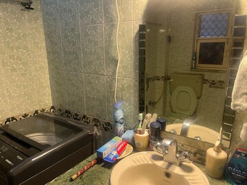 Bathroom in 1 BHK Apartment at Ajmera Bhakti Park, Wadala East – for Rent