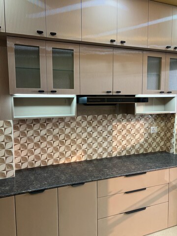 Kitchen in 3 BHK Apartment at Bengal Peerless Avidipta, Em Bypass – for Rent