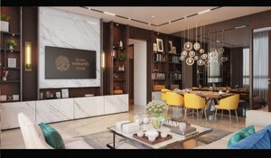 Living Room in 2 BHK Apartment at Piramal Vaikunth, Balkum Pada – for Sale