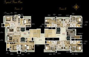 Floor Plan in 3 BHK Apartment at Goregaon West – for Sale