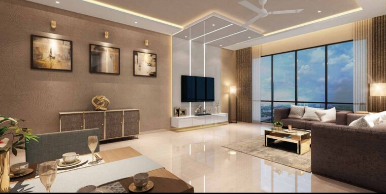 Living Room, goregaon west 3 Bedroom 1511 Sq.Ft. Apartment In Goregaon West Mumbai 8427812
