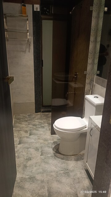 Bathroom in 3 BHK Apartment at Acme Ozone, Manpada – for Rent