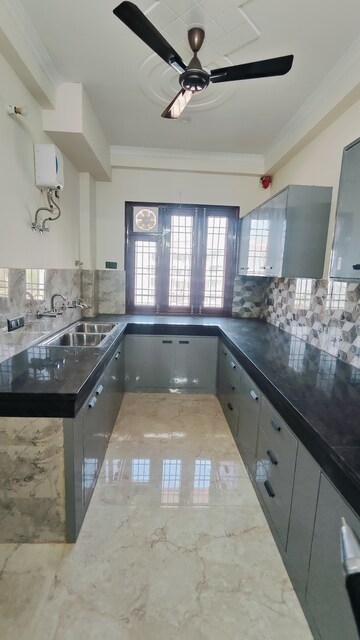 Kitchen in 3 BHK Builder Floor at Sushant Lok 2, Sector 57 – for Rent