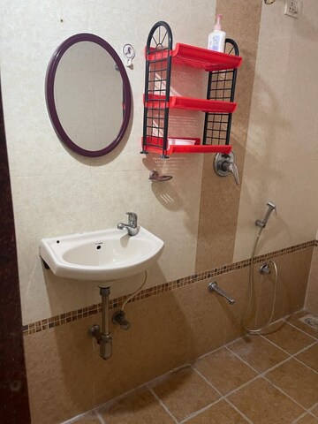 Bathroom in 2 BHK Apartment at Shree Balaji Priya Tower, Kharghar – for Rent