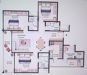 3 BHK Apartment For Sale in Prestige Lavender Fields, Varthur