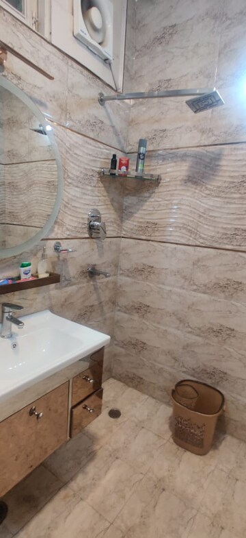 Bathroom in 3 BHK Builder Floor at Kalkaji – for Rent