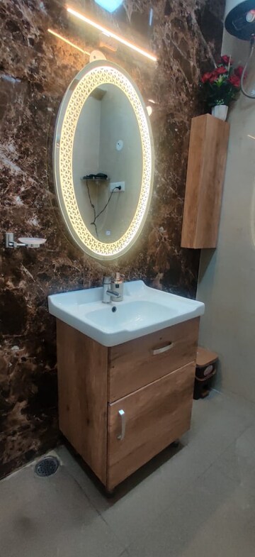 Bathroom in 3 BHK Builder Floor at Kalkaji – for Rent