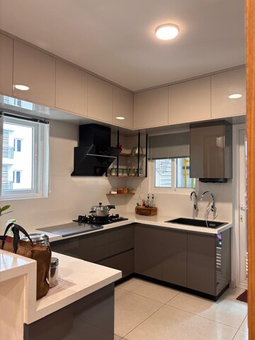 Kitchen in 3 BHK Apartment at Aparna Sarovar Zenith, Nallagandla – for Sale
