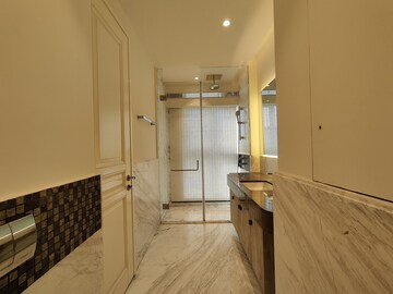 Bathroom in 1 BHK Apartment at Bhartiya Leela Residences, Thanisandra Main Road – for Rent