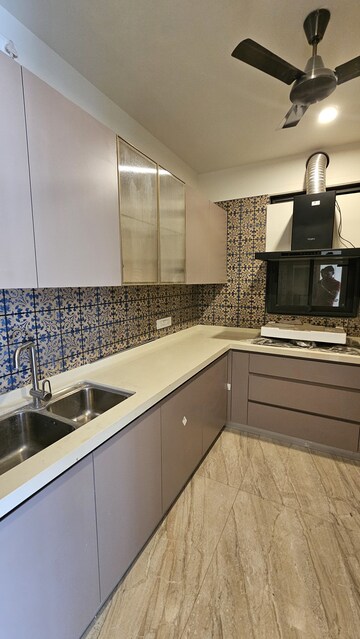 Kitchen in 3 BHK Builder Floor at Unitech Greenwood City Apartment, Sector 45 – for Sale