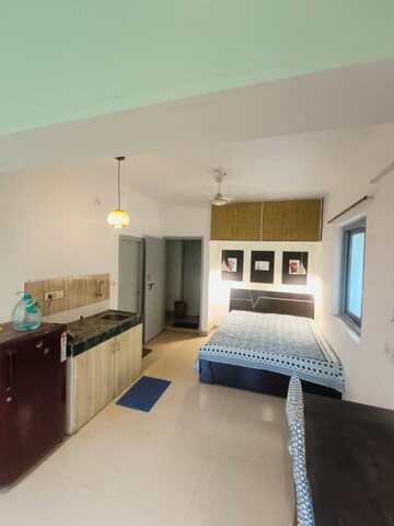Kitchen in Studio Apartment at Mittal New Akshay CHS, Koregaon Park – for Rent