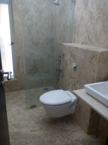Bathroom in 3 BHK Apartment at Dheeraj Celestial, Bandra West – for Rent