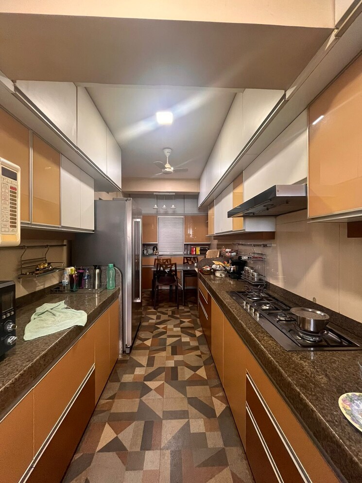 Kitchen, juhu 3 Bedroom 1600 Sq.Ft. Apartment In Juhu Mumbai 8428905