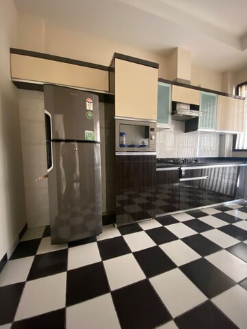 Kitchen in 3 BHK Builder Floor at Ansal Sushant Lok I, Sector 43 – for Rent
