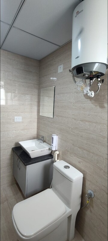 Bathroom in Studio Apartment at Okay Plus Solitaire Suites, Ramnagariya – for Rent