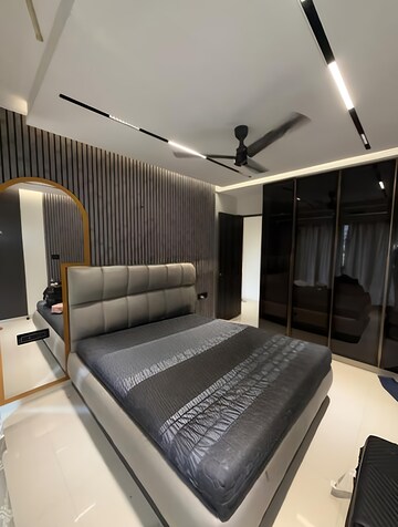 Bedroom in 3 BHK Apartment at Neelkanth Greens, Manpada – for Rent