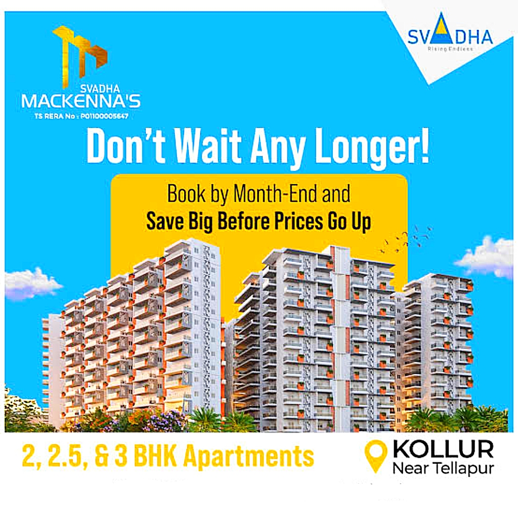 2 BHK Apartment For Sale in Svadha Mackennas