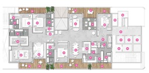 Floor Plan in 4 BHK Apartment at Myscape Yoo Hyderabad, Puppalaguda – for Sale