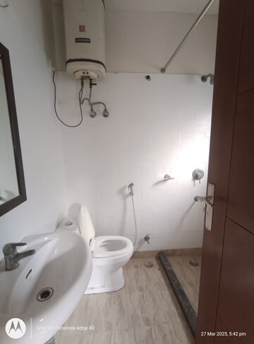 Bathroom in 2 BHK Builder Floor at Malviya Nagar – for Rent