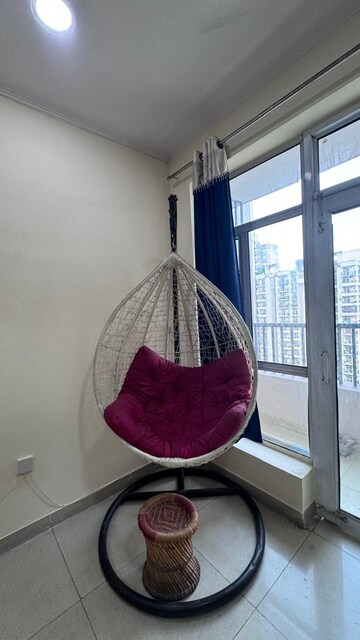 Balcony in 3 BHK Apartment at Shubh City, Gaur City 1 – for Rent