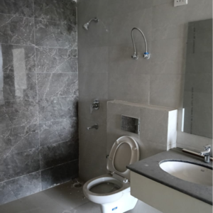 Bathroom in 4 BHK Apartment at Ambika Florence Park, Mullanpur – for Sale