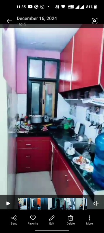 Kitchen in 2 BHK Builder Floor at New Ashok Nagar – for Rent
