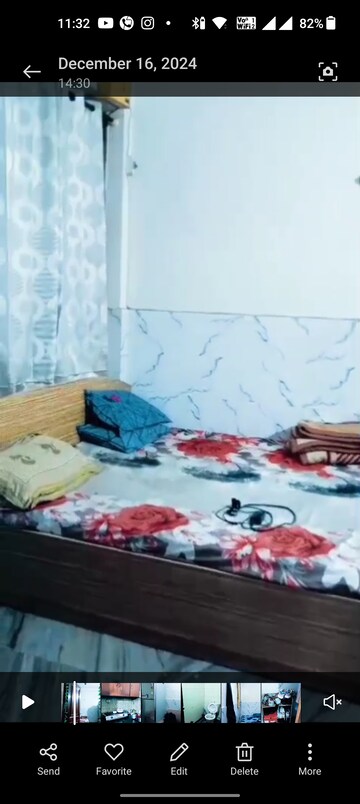Bedroom in 1 BHK Builder Floor at New Ashok Nagar – for Rent