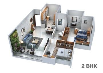Floor Plan in 2 BHK Apartment at Hadapsar – for Sale
