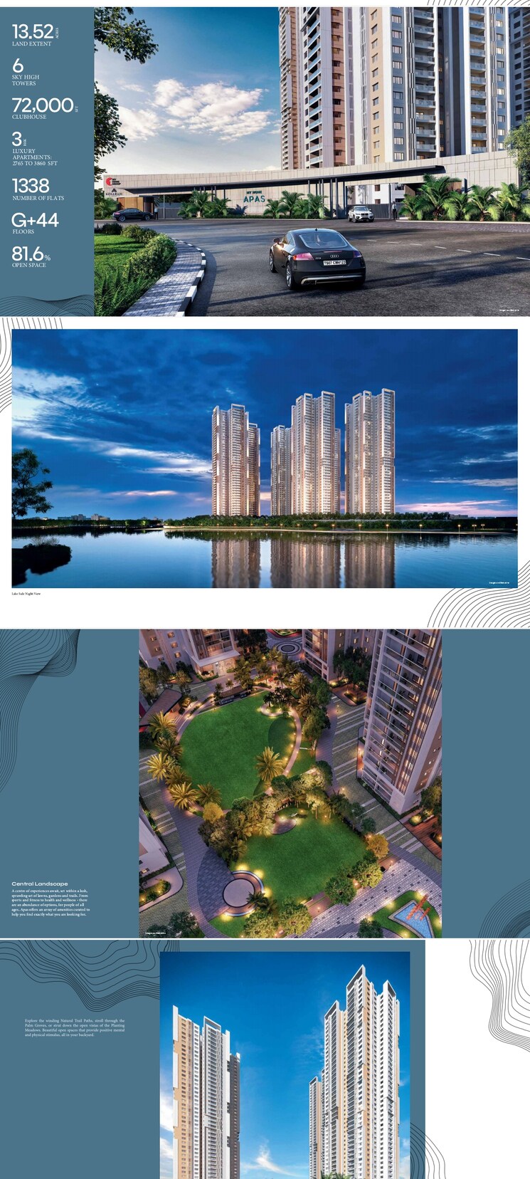 Swimming Pool, my-home-apas 3 Bedroom 2765 Sq.Ft. Apartment In Kokapet Hyderabad 8430837