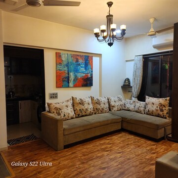 Living Room in 2 BHK Apartment at Riverdale Tower, Andheri East – for Sale