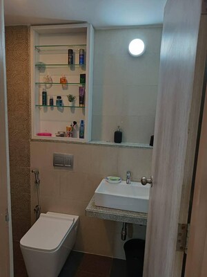 Bathroom in 1 BHK Apartment at Lodha Amara, Kolshet Road – for Sale