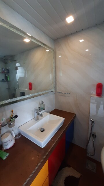 Bathroom in 3 BHK Apartment at Metro The Palms, Nerul – for Rent