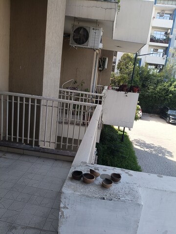 Balcony in 3 BHK Apartment at Sushma Crescent, Dhakoli Village – for Rent