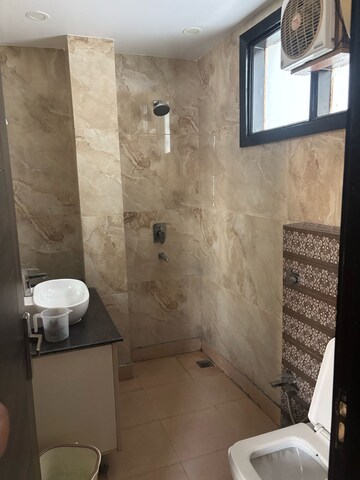 Bathroom in 2 BHK Builder Floor at Ramesh Nagar – for Rent