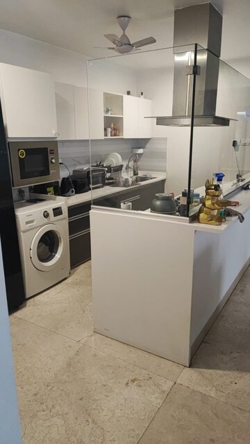 Kitchen in 3 BHK Apartment at Dheeraj Celestial, Bandra West – for Rent