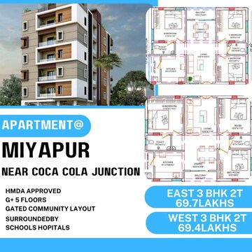 2.5 BHK Apartment For Sale in Miyapur