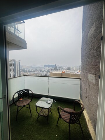 Balcony in 2 BHK Apartment at Nahar F Residences, Balewadi – for Rent