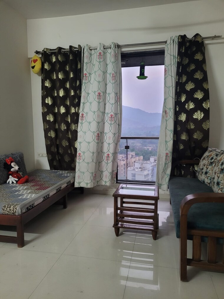 Living Room, satguru-solitaire 3 Bedroom 800 Sq.Ft. Apartment In Kasarvadavali Thane 8431698